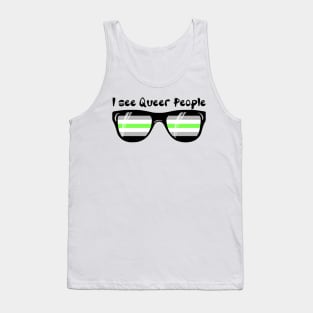 Agender Sunglasses - Queer People Tank Top